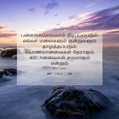 Picture 07 - லூக்கா 3:4 TAMIRV - பள்ளங்களெல்லாம் - Bible Verse Picture