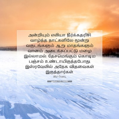 Picture 07 - லூக்கா 4:25 TAMIRV - அன்றியும் எலியா - Bible Verse Picture