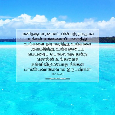Picture 07 - லூக்கா 6:22 TAMIRV - மனிதகுமாரனைப் - Bible Verse Picture
