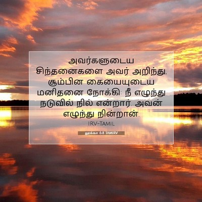 Picture 07 - லூக்கா 6:8 TAMIRV - அவர்களுடைய - Bible Verse Picture