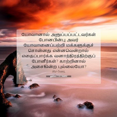 Picture 07 - லூக்கா 7:24 TAMIRV - யோவானால் - Bible Verse Picture