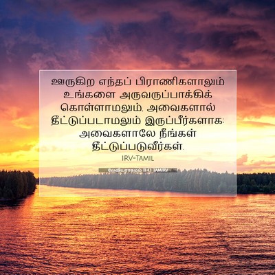 Picture 07 - லேவியராகமம் 11:43 TAMIRV - ஊருகிற எந்தப் - Bible Verse Picture
