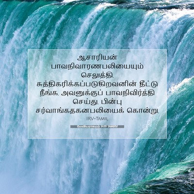Picture 07 - லேவியராகமம் 14:19 TAMIRV - ஆசாரியன் - Bible Verse Picture