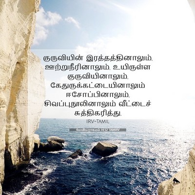 Picture 07 - லேவியராகமம் 14:52 TAMIRV - குருவியின் - Bible Verse Picture