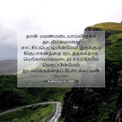 Picture 07 - லேவியராகமம் 16:13 TAMIRV - தான் - Bible Verse Picture