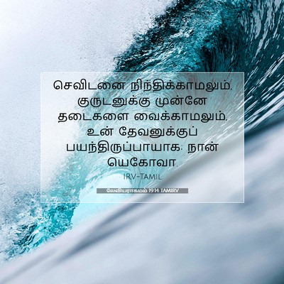 Picture 07 - லேவியராகமம் 19:14 TAMIRV - செவிடனை - Bible Verse Picture
