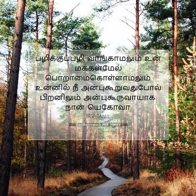 Picture 07 - லேவியராகமம் 19:18 TAMIRV - பழிக்குப்பழி - Bible Verse Picture
