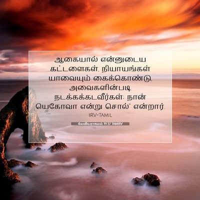 Picture 07 - லேவியராகமம் 19:37 TAMIRV - ஆகையால் என்னுடைய - Bible Verse Picture