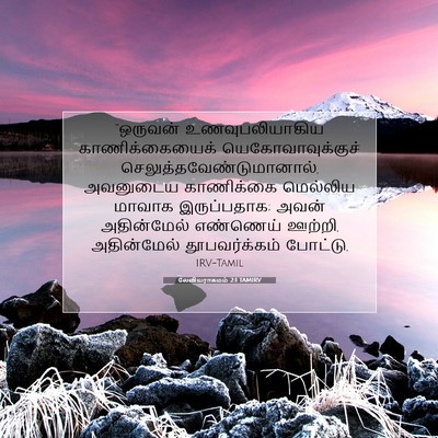 Picture 07 - லேவியராகமம் 2:1 TAMIRV - “ஒருவன் - Bible Verse Picture