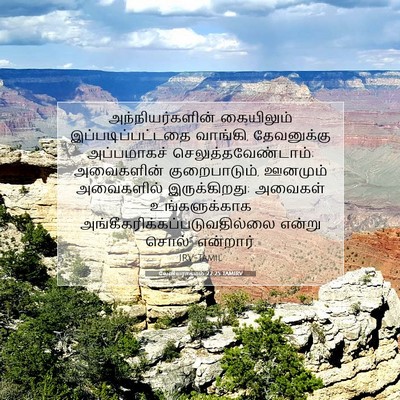 Picture 07 - லேவியராகமம் 22:25 TAMIRV - அந்நியர்களின் - Bible Verse Picture