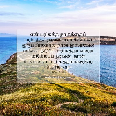 Picture 07 - லேவியராகமம் 22:32 TAMIRV - என் பரிசுத்த - Bible Verse Picture