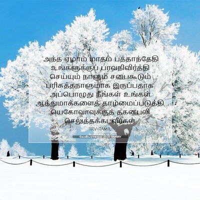 Picture 07 - லேவியராகமம் 23:27 TAMIRV - “அந்த ஏழாம் மாதம் - Bible Verse Picture