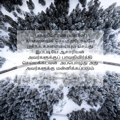 Picture 07 - லேவியராகமம் 4:20 TAMIRV - பாவநிவாரணபலியின் - Bible Verse Picture
