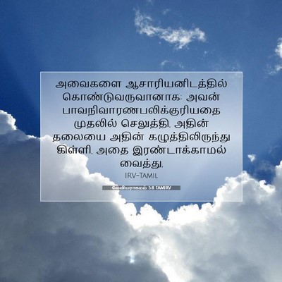 Picture 07 - லேவியராகமம் 5:8 TAMIRV - அவைகளை - Bible Verse Picture
