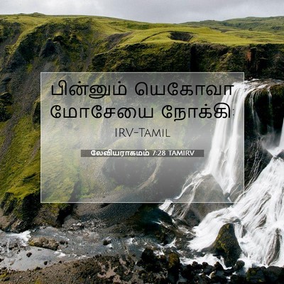 Picture 07 - லேவியராகமம் 7:28 TAMIRV - பின்னும் யெகோவா - Bible Verse Picture