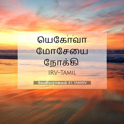 Picture 07 - லேவியராகமம் 8:1 TAMIRV - யெகோவா மோசேயை - Bible Verse Picture