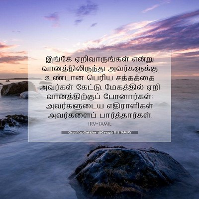 Picture 07 - வெளிப்படுத்தின விசேஷம் 11:12 TAMIRV - இங்கே - Bible Verse Picture