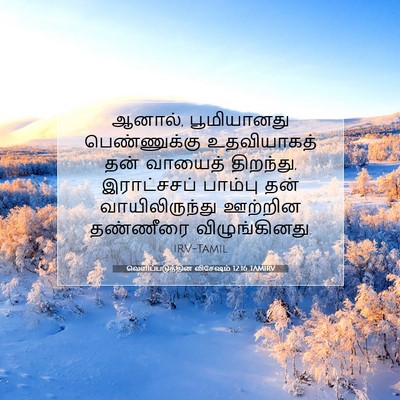 Picture 07 - வெளிப்படுத்தின விசேஷம் 12:16 TAMIRV - ஆனால், பூமியானது - Bible Verse Picture