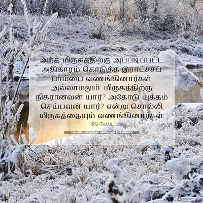Picture 07 - வெளிப்படுத்தின விசேஷம் 13:4 TAMIRV - அந்த - Bible Verse Picture