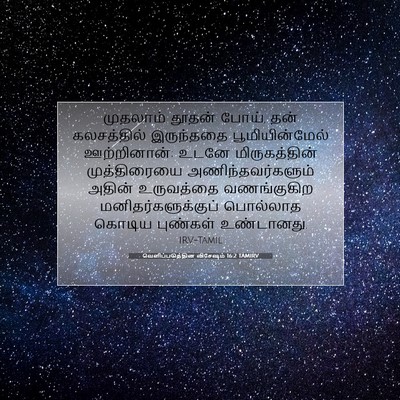 Picture 07 - வெளிப்படுத்தின விசேஷம் 16:2 TAMIRV - முதலாம் தூதன் - Bible Verse Picture