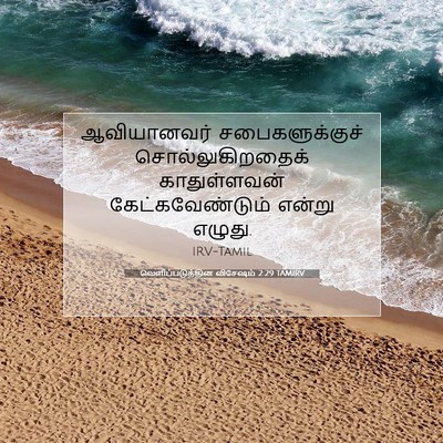 Picture 07 - வெளிப்படுத்தின விசேஷம் 2:29 TAMIRV - ஆவியானவர் - Bible Verse Picture
