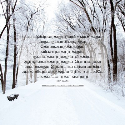Picture 07 - வெளிப்படுத்தின விசேஷம் 21:8 TAMIRV -  - Bible Verse Picture
