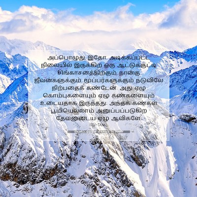 Picture 07 - வெளிப்படுத்தின விசேஷம் 5:6 TAMIRV - அப்பொழுது, இதோ, - Bible Verse Picture