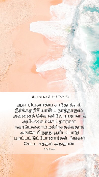 1 இராஜாக்கள் 1:45 TAMIRV Bible Verse Image