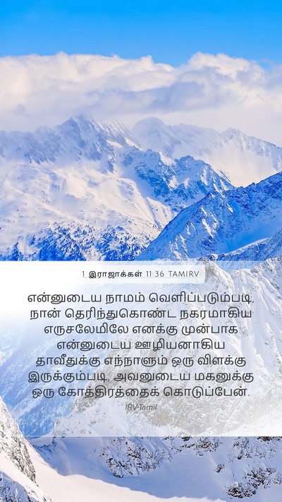 1 இராஜாக்கள் 11:36 TAMIRV Bible Verse Image
