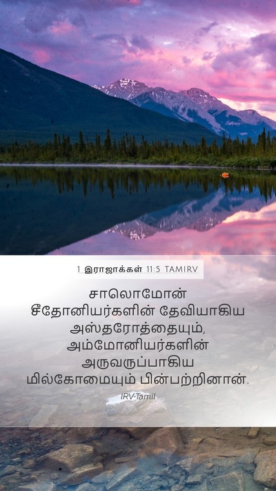 1 இராஜாக்கள் 11:5 TAMIRV Bible Verse Image