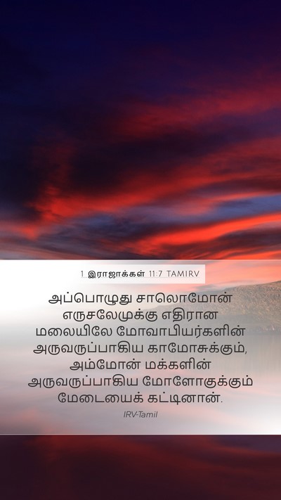 1 இராஜாக்கள் 11:7 TAMIRV Bible Verse Image