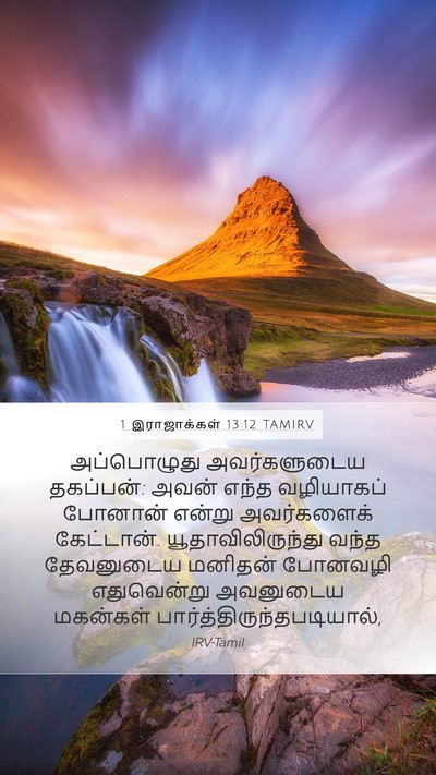 1 இராஜாக்கள் 13:12 TAMIRV Mobile Phone Wallpaper - அப்பொழுது - Mobile Bible Verse Wallpaper