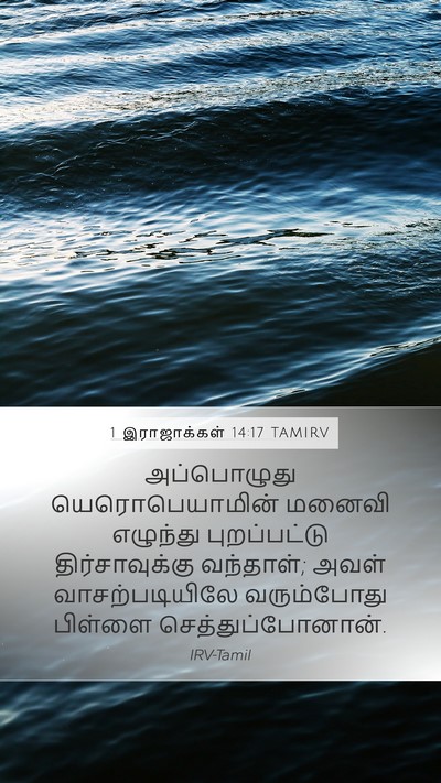 1 இராஜாக்கள் 14:17 TAMIRV Bible Verse Image