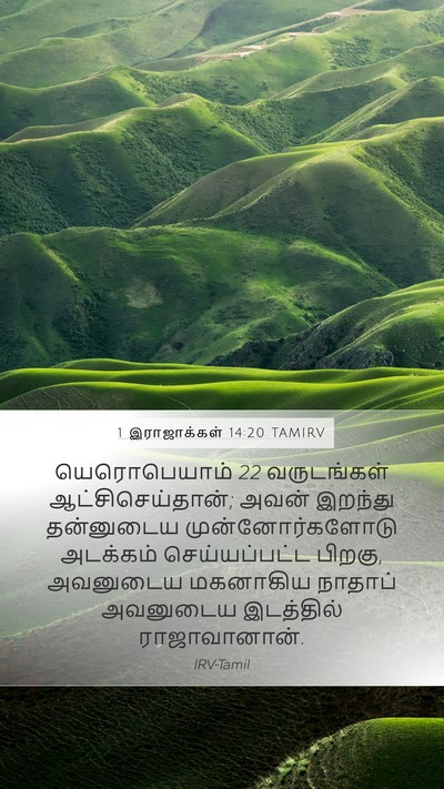 1 இராஜாக்கள் 14:20 TAMIRV Bible Verse Image