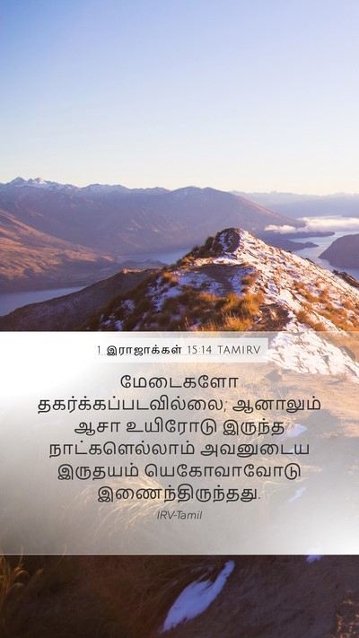 1 இராஜாக்கள் 15:14 TAMIRV Bible Verse Image
