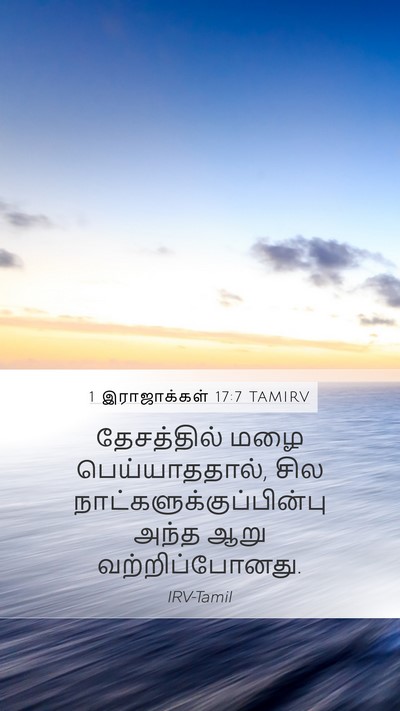 1 இராஜாக்கள் 17:7 TAMIRV Mobile Phone Wallpaper - தேசத்தில் மழை - Mobile Bible Verse Wallpaper