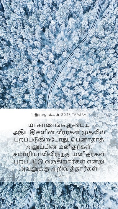 1 இராஜாக்கள் 20:17 TAMIRV Mobile Phone Wallpaper - மாகாணங்களுடைய - Mobile Bible Verse Wallpaper