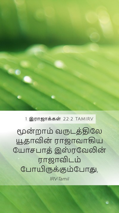 1 இராஜாக்கள் 22:2 TAMIRV Bible Verse Image
