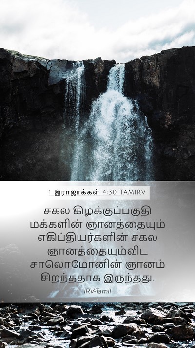 1 இராஜாக்கள் 4:30 TAMIRV Bible Verse Image