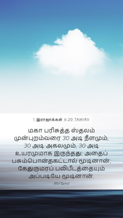1 இராஜாக்கள் 6:20 TAMIRV Bible Verse Image