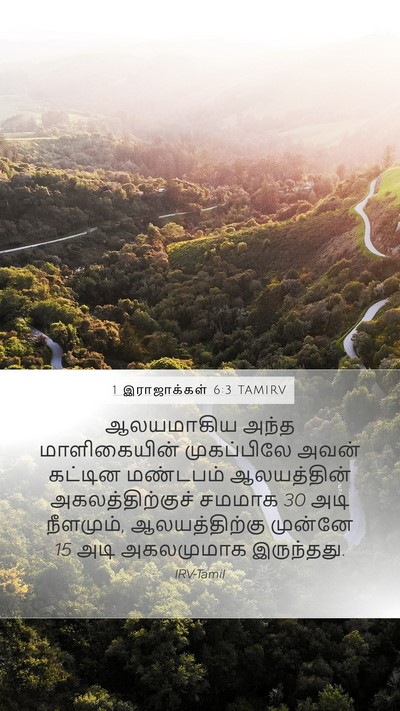 1 இராஜாக்கள் 6:3 TAMIRV Bible Verse Image