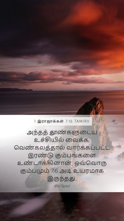 1 இராஜாக்கள் 7:16 TAMIRV Bible Verse Image