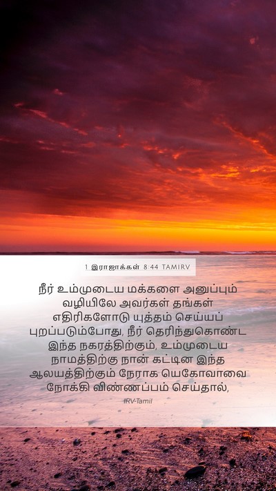 1 இராஜாக்கள் 8:44 TAMIRV Bible Verse Image