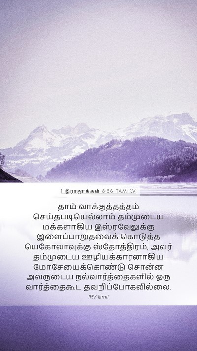 1 இராஜாக்கள் 8:56 TAMIRV Bible Verse Image