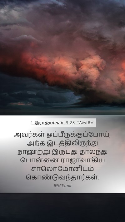 1 இராஜாக்கள் 9:28 TAMIRV Bible Verse Image