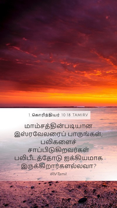 1 கொரிந்தியர் 10:18 TAMIRV Bible Verse Image