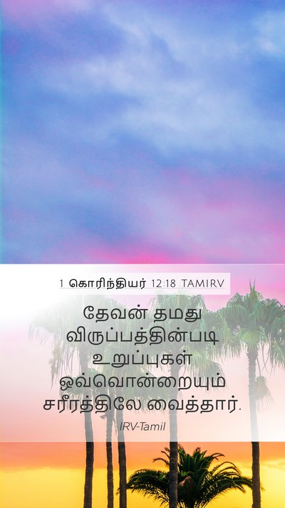 1 கொரிந்தியர் 12:18 TAMIRV Bible Verse Image
