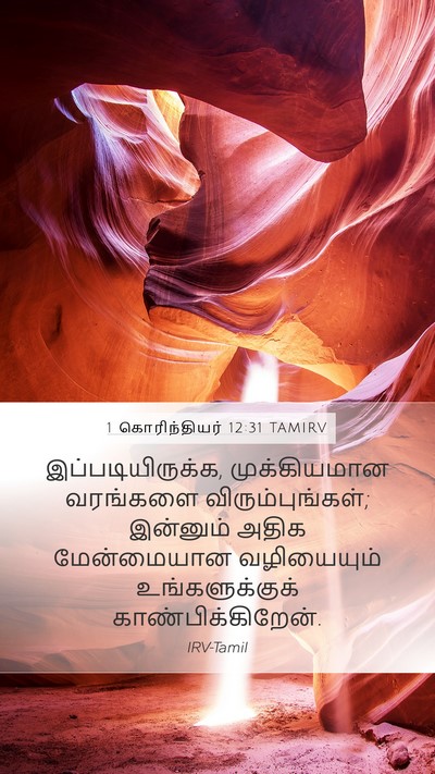 1 கொரிந்தியர் 12:31 TAMIRV Bible Verse Image