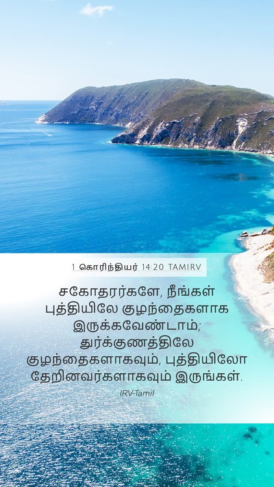 1 கொரிந்தியர் 14:20 TAMIRV Bible Verse Image