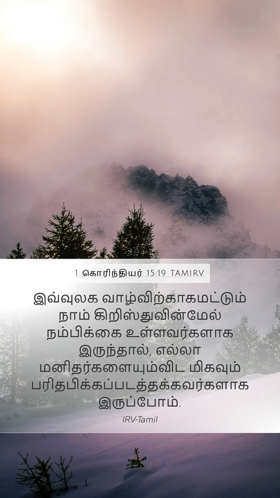 1 கொரிந்தியர் 15:19 TAMIRV Bible Verse Image